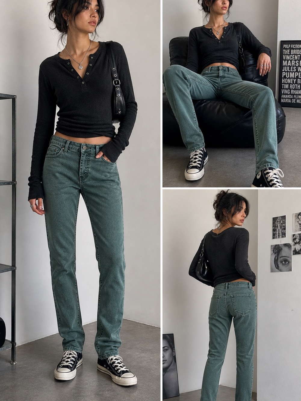 J.Crew Toothpick Green Slim Jeans Size 28 Mid Rise Soft Vintage Wash